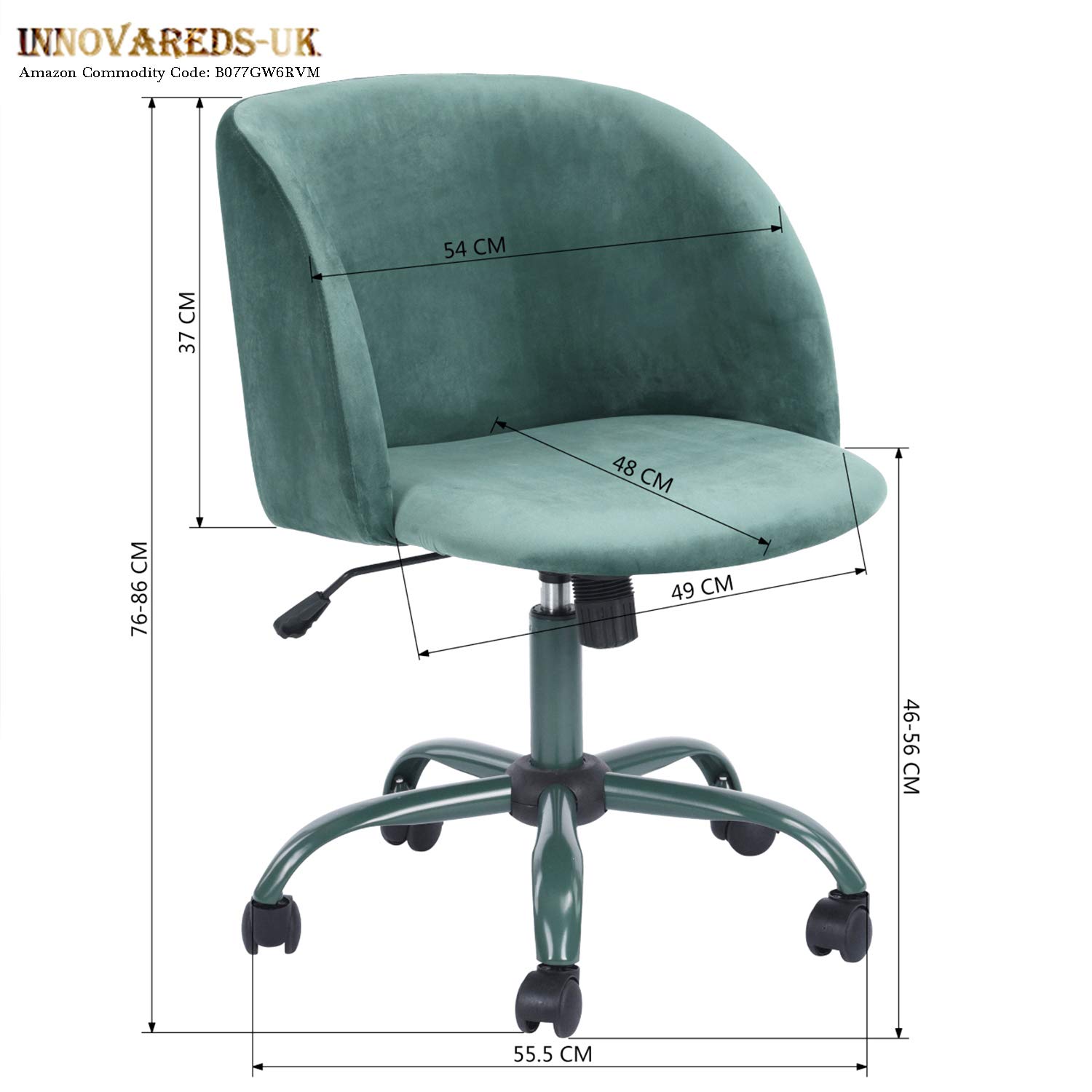 Innovareds Silla De Oficina Giratoria Y Con Un Acabado Exterior