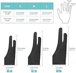 Auskang Digital Drawing Glove 2 Pack for Drawing