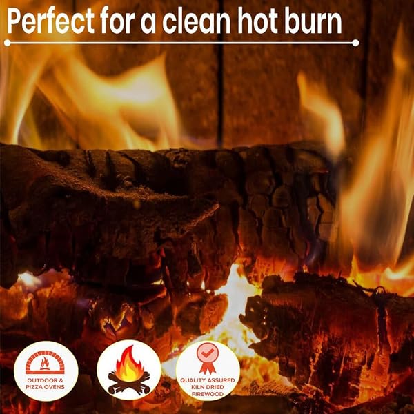 OLD POTTERS KILN DRIED FIREWOOD – HICKORY, 1100 CU. IN, 16-18 LOGS ~ 8″ X 2.5″ LOGS. COOKING WOOD FOR GRILLING, SMOKING, AND FIREPITS, HICKORY.