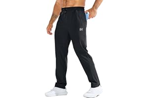 BROKIG LightArmor Pantalon de survêtement pour homme avec poche zippée, UPF 50+, extensible, pour la gym, le jogging