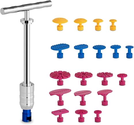 Amazon Fr Msw Marteau A Inertie Kit Debosselage Sans Peinture Tiges Dsp Msw Dentpuller Set6 19 Ventouses A Coller Acier Au Carbone
