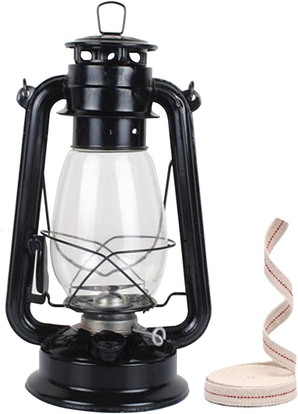 Oil Lamps & Accessories - Hurricane Lamp, Oil Lamps for Indoor Use 12in Vintage Kerosene Lantern with Cotton Wick for Lighting Indoor Power Outages Emergency