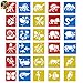 SUBANG 30 Pieces Painting Stencil Plastic Animal Drawing Spraying Templates for Kids Crafts, Five Different Patterns of Painting Templates,Washable Template for School Projects