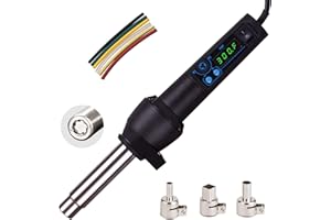 MAXWEL MANUFACTURING Heat-Gun-Vinyl-Heat-Shrink Rework Station iHGun-1 650W Accuracy Air Force and Temperature Adjustable LED Display