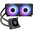 MSI MPG CoreLiquid K240 - AIO CPU Liquid Cooler - 2.4" LCD Screen - 240mm Radiator - Dual 120mm ARGB PWM Fans