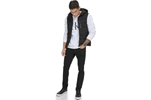 Calvin Klein mens Lightweight Packable Hooded Puffer VestJacket