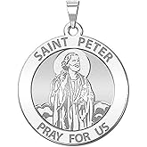PicturesOnGold.com Saint Peter Religious Medal - 3/4 Inch Size of a Nickel
