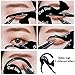 TailaiMei 2 Pcs Cat Eyeliner Stencils, Matte PVC Material Smoky Eyeshadow Applicators Template Plate, Cat Shape Eye liner & Eye Shadow Guide Template Tool