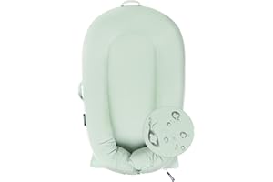 MEXXI Organic Replacement Cover with Waterproof Pad | Premium Quality Spare Cover Certified Organic Cotton | Protects Against leaks | [Fits Dockatot Deluxe + Docks] (Cover Only) (Pistacho Green)