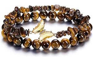 CrystalTears Crystal Bracelets for Women 2pcs Natural Healing Gemstone Beaded Bracelet Butterfly Charms Stone Layered Bracelet Gifts Women
