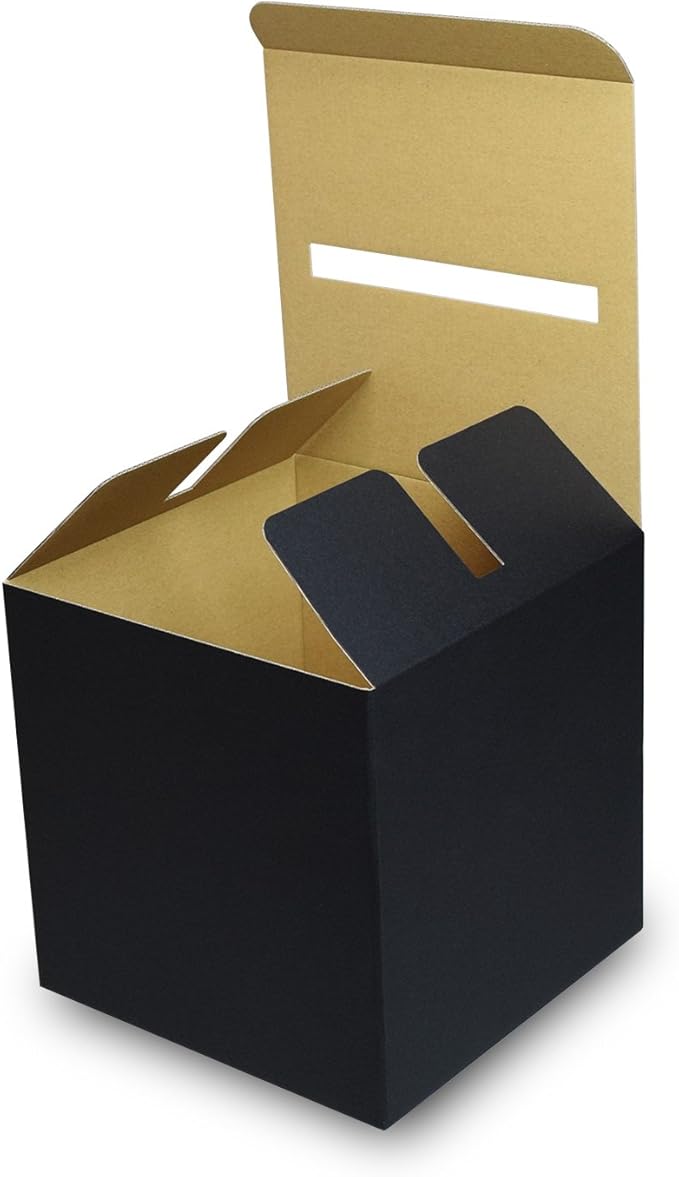 Amazon アンケートボックス 黒 100枚セット アンケート回収箱 投票箱 回収box ダンボール 段ボール 紙箱 ダンボール 梱包箱 文房具 オフィス用品