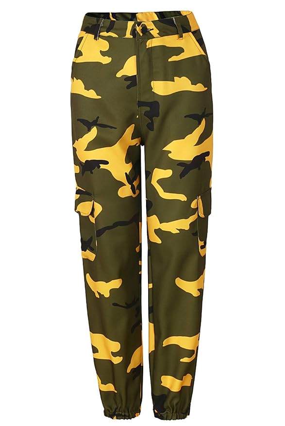 Damen Casual Hip Hop Hose Tanzhose Camouflage Bedruckte Lässige Haremshose