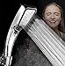 Shower Head for Dry Skin & Hair High Pressure Water Saving Ionic Handheld Showerhead 300 Holes by Homepapa (shower head)