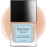 Butter LONDON Nail Foundation Priming Base Coat - Sheer Coverage with Nude, Matte Finish - Nail Strengthener Supports Healthy Nail Growth & Prevents Nail Stains - Cruelty-Free & Gluten Free Nail Care