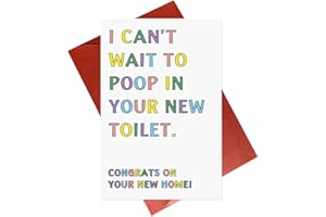 Gonzey Funny New Home Card,New House Card,Homeowner Card,Cheeky Joke Cards For Housewarming