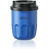 Sidagar Travel Coffee Mug 10 oz Ceramic Lined Tumbler, Double Wall Stainless Steel Coffee Cup with Lid, Vacuum Spill Proof Mini Water Bottle, Insulated Thermal Mug for Home Office, Blue