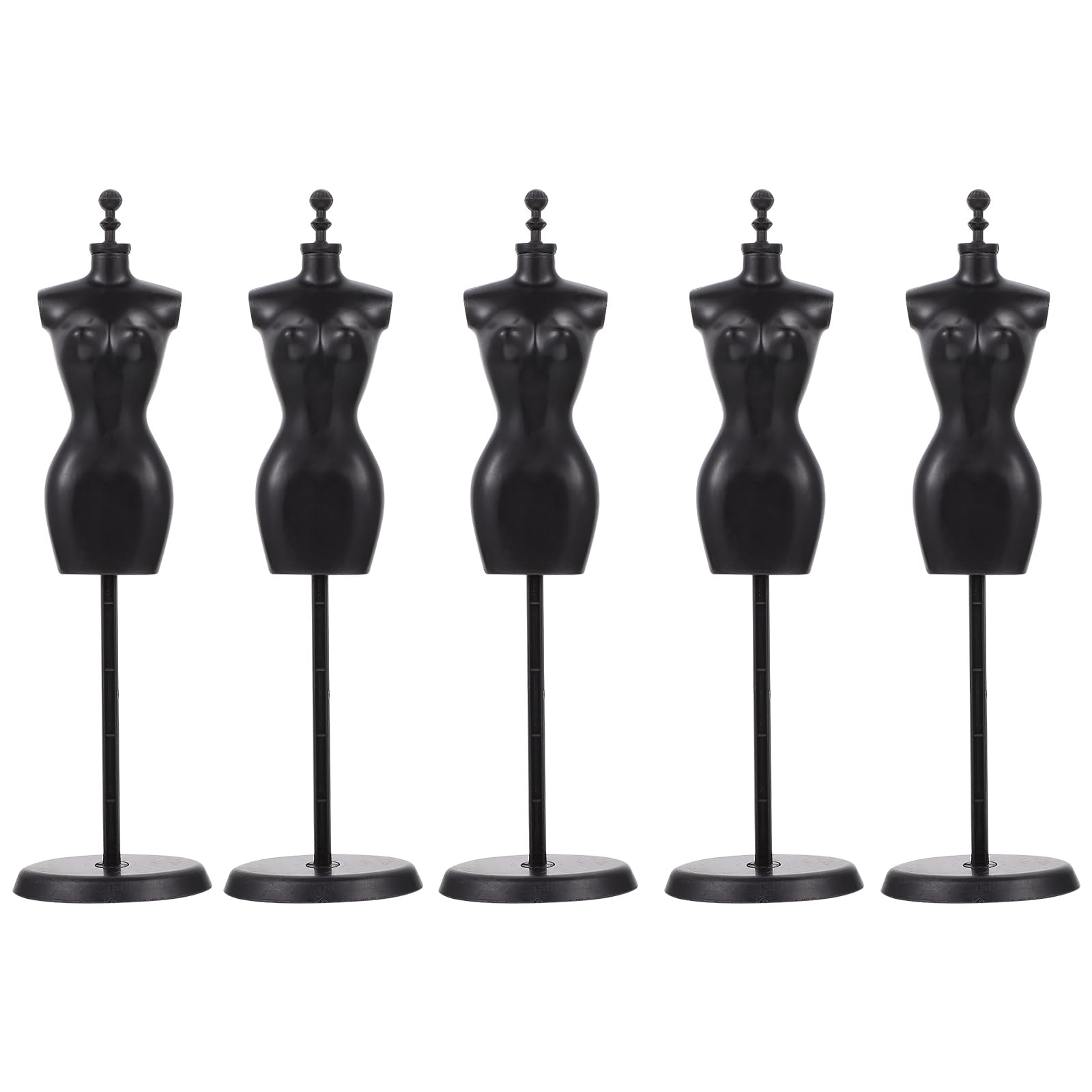 5 Pcs Doll Mannequin Stand Dress Form Mannequin for Sewing Doll Cloth Miniature Dress Form The Manikin s Model Stands Dress Rack Plastic Baby