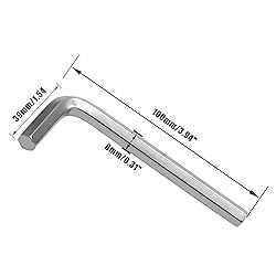Piutouyar 8mm Hex Key Wrench, Allen key Wrench, L