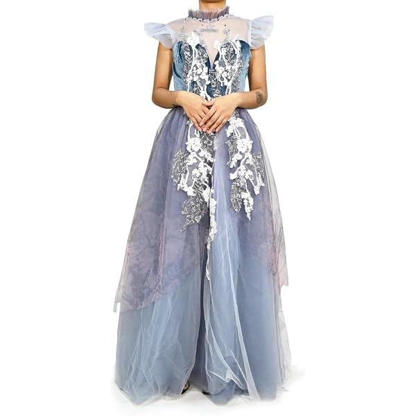 Pradize Green Fairy Enchanted Ethereal Dress Gown with Bell Sleeves for Whimsical  Fairytale (Green Forest, XS=2) at Amazon Women's Clothing store