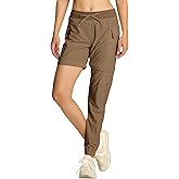 smawell Women's Hiking Pants Convertible Lightweight Zip-Off Outdoor Pants Quick Dry Joggers with Pocket