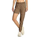 smawell Women's Brown Cargo Pants Convertible