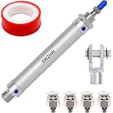 SWZHAI Air Cylinder 16mm Bore 75mm Stroke, Mini Air Pneumatic Cylinder Double Action Single Rod Pneumatic Air Cylinders with
