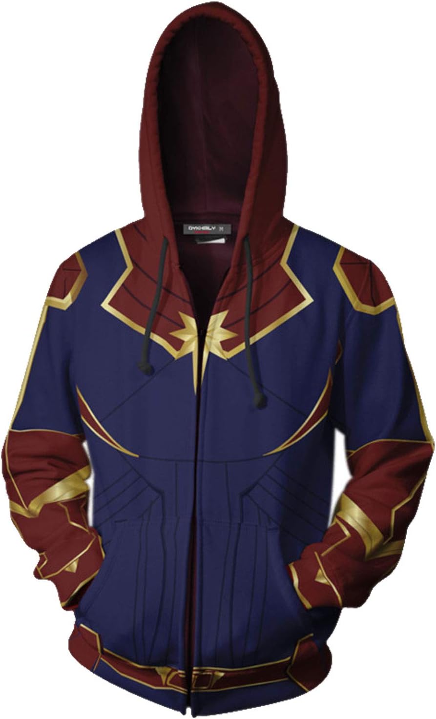 Mutrade Womens Captain Printed Jacket Cosplay Costume Fashion Zipper Hooded Sweatshirt