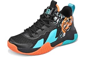 Huogra Boys Basketball Shoes Kids Basketball Sneakers Breathable Tennis Shoes for Boys Girls