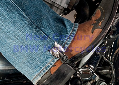 Biker Boot Straps Boot Straps - 4in. - Iron Butterfly BBS-IB4