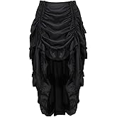 Grebrafan Steampunk Skirt for Corset Women Show Girl Pirate Skirts Party Clubwear Vintage