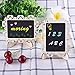 AUSTOR 14 PCS Mini Chalkboard Signs with Decorative Boarder and Stand Message Board Signs Wood Place Card for Weddings, Parties and and Event Decorations