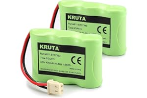 Kruta BT-17333 BT-27333 Handset Telephone Rechargeable Battery 2/3AA 3.6V NI-CD Cordless Phone Battery Compatible with Vtech 