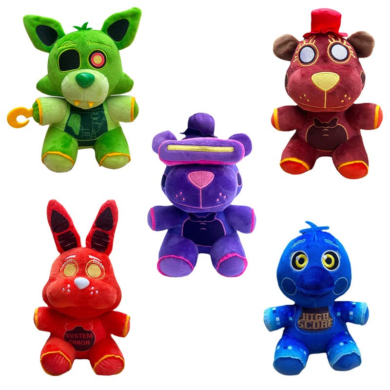 Photo 1 of Security Breach FNAF Plushies Set - Modern Plushes for Game Fans