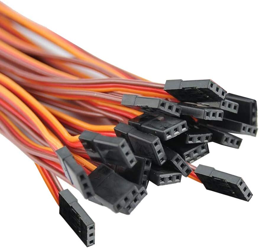 YIXISI 16 PCS JR Style Servo Extension, Servo Cables, 3-Pin Extension Cable 22AWG 60 Cores Wire - Image 5