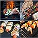 atiyoc BBQ Grill Mat,Non-Stick and Heat Resistant Mats for Charcoal,Electric and Gas Grill,Reusable,Easy to Clean (5 Pack)