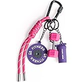 Sinsiot Dumbbell & Weights Keychain, Bag Purse Charms Gift for fitness Women and Men, Cute Mini Car Key Chains for Gym