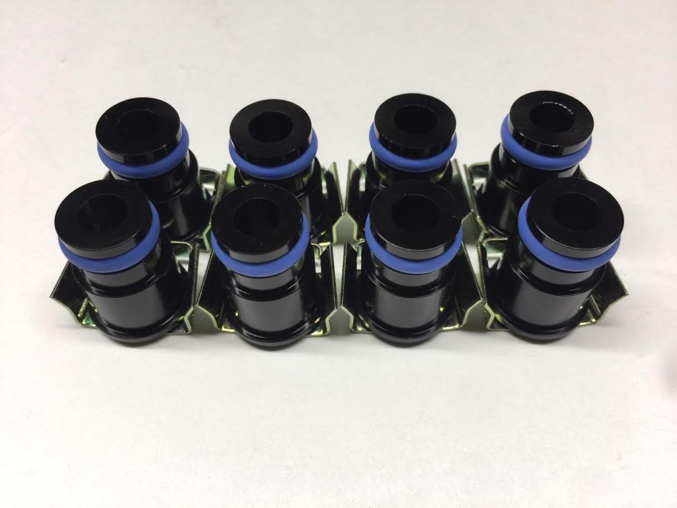 Set of 8 14mm oring 1/2" long fuel injector top hats