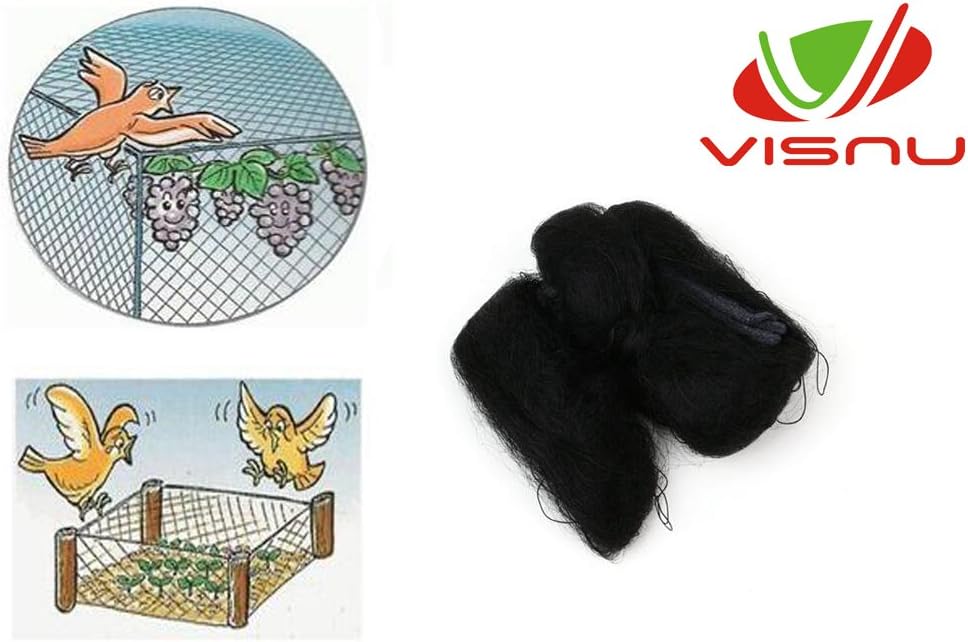 VISNU Netting Plants and Fruit Trees-Protect Property & Crops from Damage & Mess,3/5-Inch Mesh-Against Birds,Deers and Other Pests(7ft X 20ft), Black