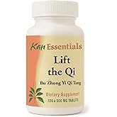 Kan Herb Company Lift the Qi – Traditional Chinese Herbal Blend for Dogs and Cats to Support Energy, Vitality, Digestion, and Overall Wellness, Herbal Supplement for Pets, 120 Tablets