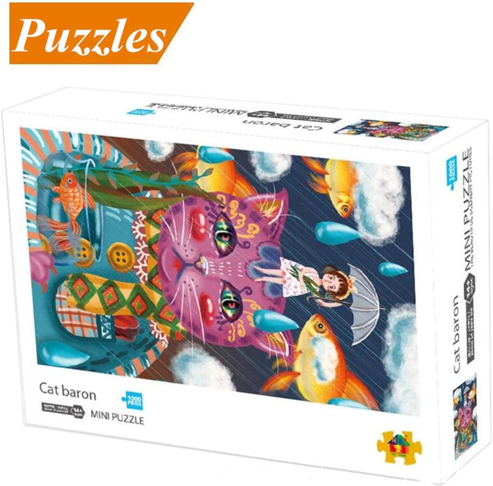 Jigsaw Puzzles 1000 Pieces for Kids Adults Puzzle Cartoon My Neighbor Totoro Family Wall Decoration Birthday Gift Educational Toys Painting Decorative Paintings