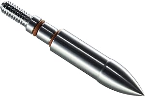 maifield Stainless Steel Archery Field Points, Easy Pull Various Outside Diameter,85/100/125/150/175/200/225/250/275/300 Grains,Screw in Archery Field Tips