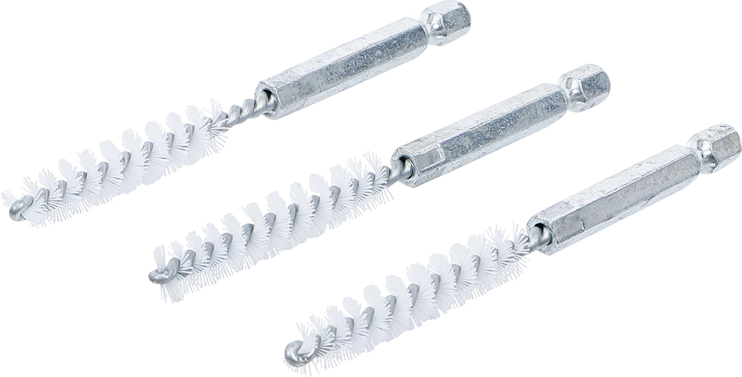 BGS 3078-9-N | Nylon Brush | 9 mm | 6.3 mm (1/4") Drive | 3 pcs.