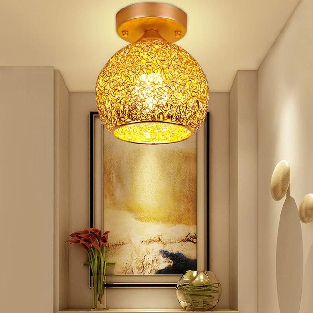 Ankamal Elec 1pc Modern Ceiling Light with Aluminum Shade for Hallway Corridor Stairs Bedroom(Bulb for Free)