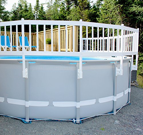 Blue Wave NE1333 Above Ground Pool Fence Kit, 2 Sections, Taupe - Thumbnail 5