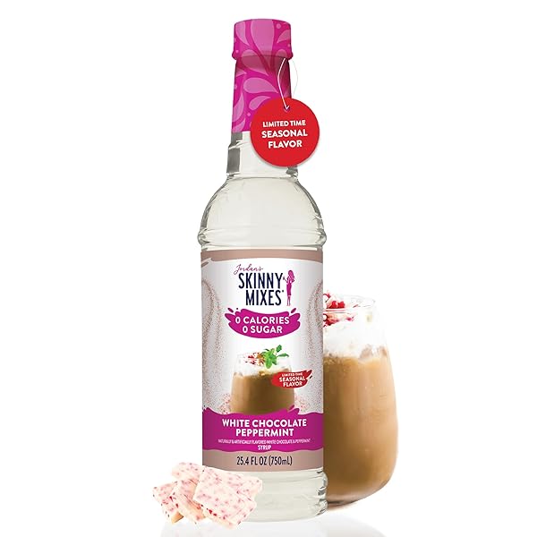 JORDAN’S SKINNY MIXES SUGAR FREE COFFEE SYRUP, WHITE...