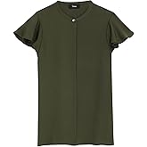 Theory Womens Ruffle Sleeve Top