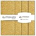 MiPremium Glitter Gold Heat Transfer Vinyl HTV, Glitter Iron On Vinyl (Pack of 4 Sheets), for T Shirts Sports Clothing Other Garments & Fabrics, Easy to Cut Press & Apply Gold Glitter Vinyl (Gold)