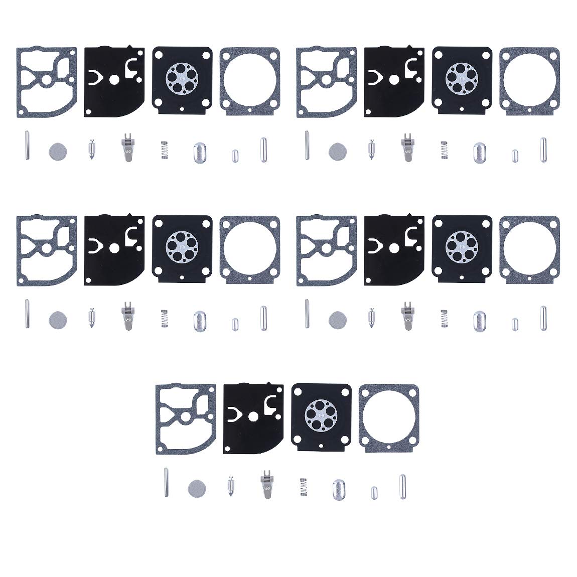 Haishine 5Set/lot Carburetor Diaphragm Repair Kit for STIHL BG45 BG55 BG65 BG85 SH55 SH85 FS 38 55 120 200 250 300 350 Zama C1Q-S68G