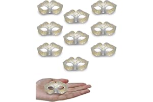 Mini Masquerade Mask Party Decoration - Yiseng 10pcs Set Supper Small Masks Mardi Gras Halloween Party Decor Novelty Gifts