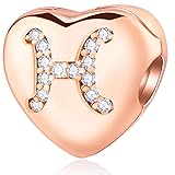 Rose Gold Pisces Zodiac Sign Clip fits Pandora